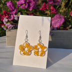 Amaltas flower preserved earings