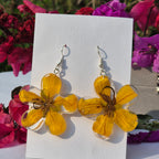Amaltas flower preserved earings