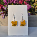 Amaltas flower preserved earings