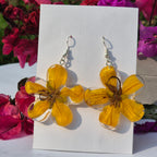 Amaltas flower preserved earings