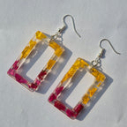 Amaltas and Bougainvillea earings
